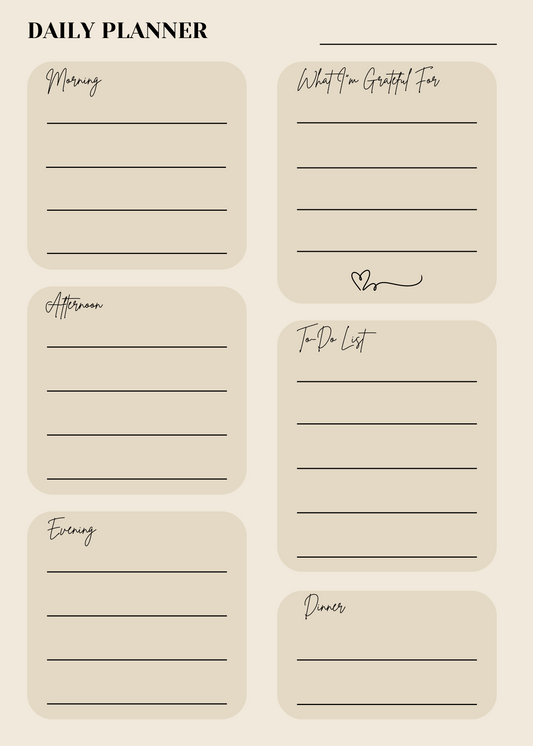 Free Daily Planner